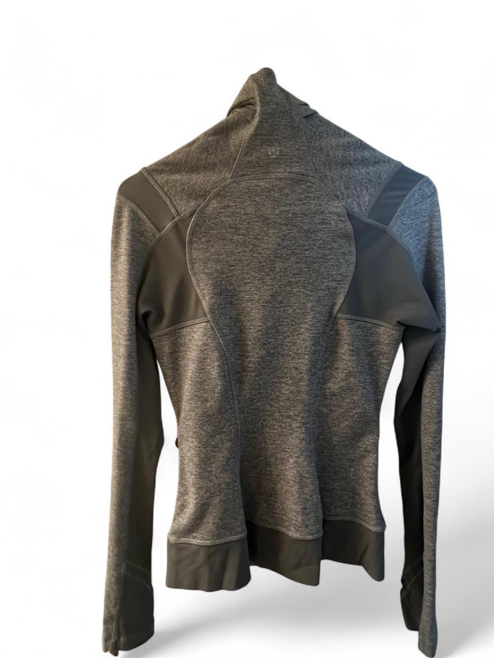 Lululemon Bhakti Yoga Heather Gray Athletic Zip Jacket - Picture 4 of 7